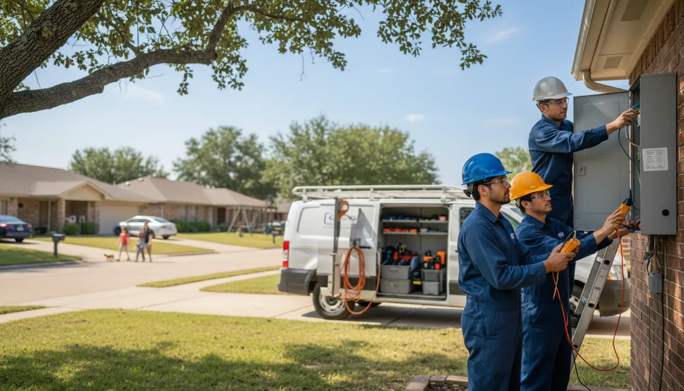 Certified electrician providing emergency electrical services in Wilson, AR